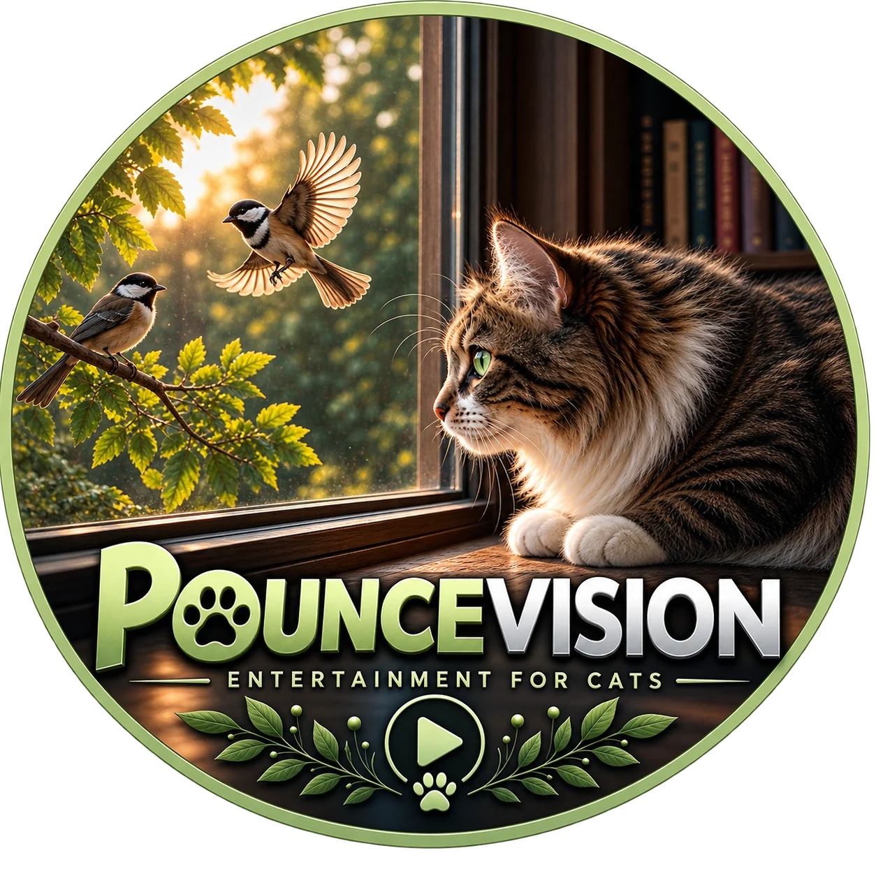 PounceVision Entertainment for Cats badge